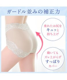 BRADELIS New York 【BRADELIS NewYork peace】おしりPラインヒップラップショーツ25 綿混で快適 程よい補正力でヒップアップ ふかめ お腹スッキリ