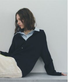 YECCA VECCA 2wayレイヤード風ポロニット