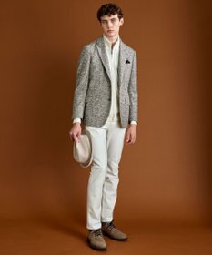 JOSEPH ABBOUD 【ストレッチ/イタリア素材/軽量】スライバーチェック ジャケット