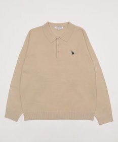 WEGO 【25年秋冬新作/ユニセックス着用ITEM/MLサイズ展開】別注USPOLOニットポロ