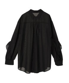 earth music&ecology フリルスリーブシャツ