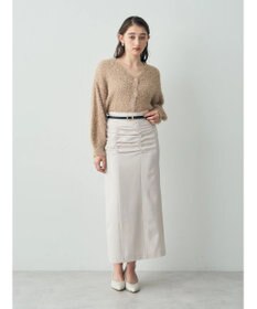 YECCA VECCA シャーリングロングナロースカート