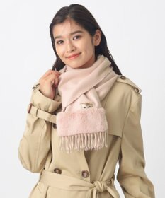 MOONBAT PAUL & JOE ACCESSOIRES ヌネットワッペン×ファームースタッチマフラー（パッケージ入り）