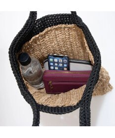 UNBILLION cachecache ペーパー切り替え横編みトートバッグ