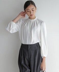 組曲 S ライトデシンフリル襟 ブラウス