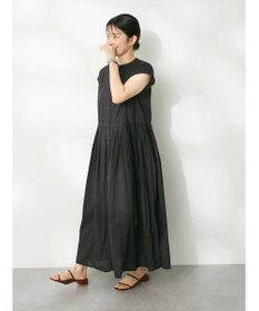 CRAFT STANDARD BOUTIQUE インド綿フレンチスリーブワンピース