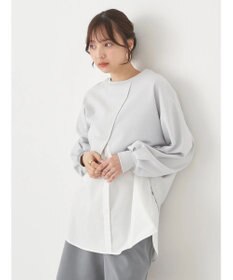 earth music&ecology ＳＥＴ２点カットプルオーバー＋シャツドッキングタンク