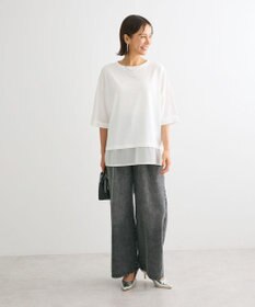 Green Parks ・ＥＬＥＮＣＡＲＥ　ＤＵＥ　デニムタックワイドパンツ