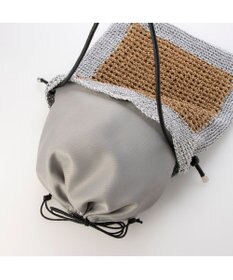 UNBILLION カシュカシュ cachecache / メタリックヤーンパネル編みトート