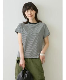 AMERICAN HOLIC 刺繍ロゴボーダープルオーバー