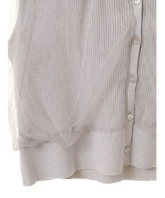 earth music&ecology チュールドッキングノースリカーディガン