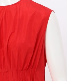 23区 L 【エステータ】シャイニータフタ ピンタック ワンピース