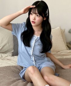 WEGO ワンカラーセットアップルームウェア