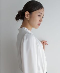 組曲 S ライトデシンフリル襟 ブラウス