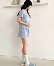 WEGO ワンカラーセットアップルームウェア
