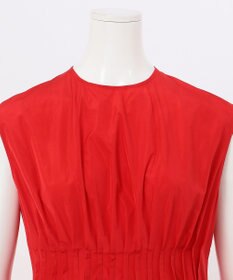 23区 L 【エステータ】シャイニータフタ ピンタック ワンピース