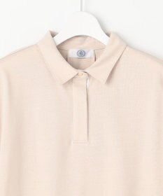 J.PRESS LADIES 【洗える】コットンリネンジャージー ポロ カットソー