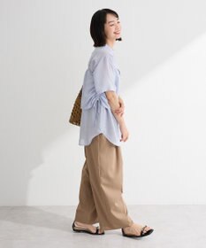 Green Parks ＳＥＴ２点シアーストライプシャツ＋ビスチェ