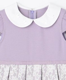 ANY KIDS 襟付きレースボンディングワンピース