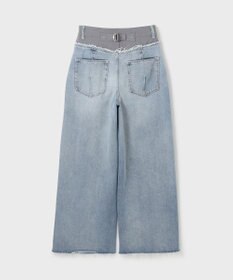 GRACE CONTINENTAL コンビデニムワイドパンツ
