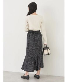 earth music&ecology アシメラッフルヘムスカート