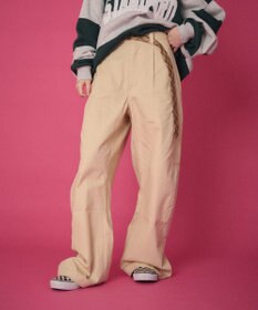 WEGO 【ユニセックス着用ITEM】ステッチカラーチノパンツ