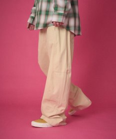 WEGO 【ユニセックス着用ITEM】ステッチカラーチノパンツ