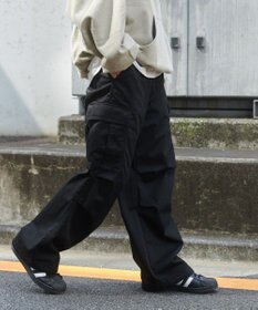 WEGO 【ユニセックス着用ITEM/SMLサイズ展開】ワイドカーゴパンツ