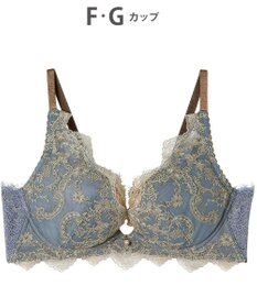 AMPHI ブラジャー 谷間メイク 脇高設計 細身え効果 Gカップまで対応 大きいサイズ 【Glama-Rich グラマリッチ 脇スッキリタイプ】ブラ BYJ603 アンフィ／ワコール