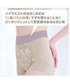 BRADELIS New York 【BRADELIS NewYork peace】綿混フィットレースショーツ24 ブラデリス 補正下着 ハイウエスト 深め