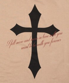 WEGO オフショルダークロスロゴトップ