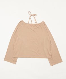 WEGO オフショルダークロスロゴトップ