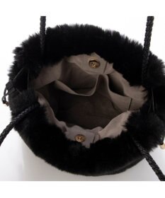 UNBILLION カシュカシュ cachecache / ロングハンドルエコファー巾着トート