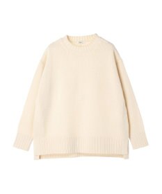 earth music&ecology ウォッシャブル脇スリットクルーネックプルオーバー