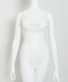 WEGO 【ブラトップ＆ショーツセット】Liliane　Ciel　フェザーラメ