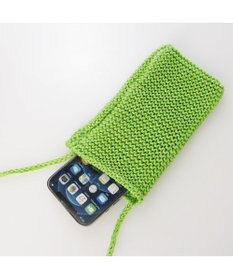UNBILLION カシュカシュ cachecache / ネオンカラーニットスマホショルダーバッグ