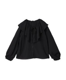 earth music&ecology ラッフルカラーブラウス