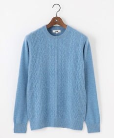 JOSEPH ABBOUD 【暖か・軽量】カシミヤブレンド クルーネック ニット