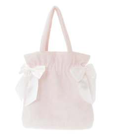 Maison de FLEUR ボアダブルリボントートバッグ