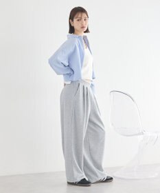 earth music&ecology レースレイヤード風スウェットパンツ