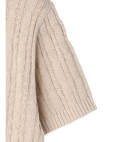 Green Parks ケーブル半袖ニット