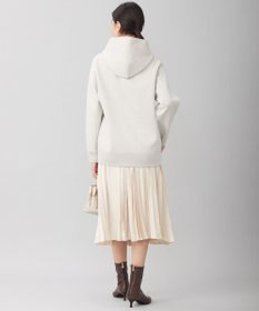 自由区 L 【洗える】シャイニースムースニット パーカー