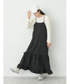 earth music&ecology パフスリーブクレープリブインナー