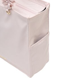 Maison de FLEUR サイドポケットフリルハンドルスクエアトートバッグ