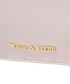 Maison de FLEUR サイドポケットフリルハンドルスクエアトートバッグ