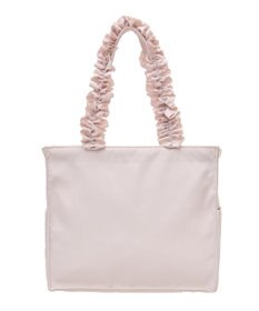 Maison de FLEUR サイドポケットフリルハンドルスクエアトートバッグ