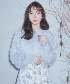 earth music&ecology きらきらフェザーニットプルオーバー