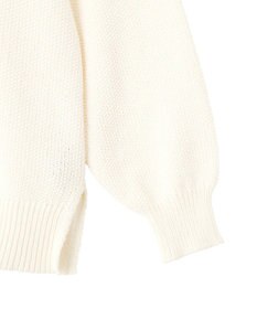 YECCA VECCA 2wayヘンリーネックルーズニット