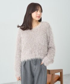 earth music&ecology きらきらフェザーニットプルオーバー