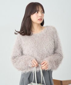 earth music&ecology きらきらフェザーニットプルオーバー